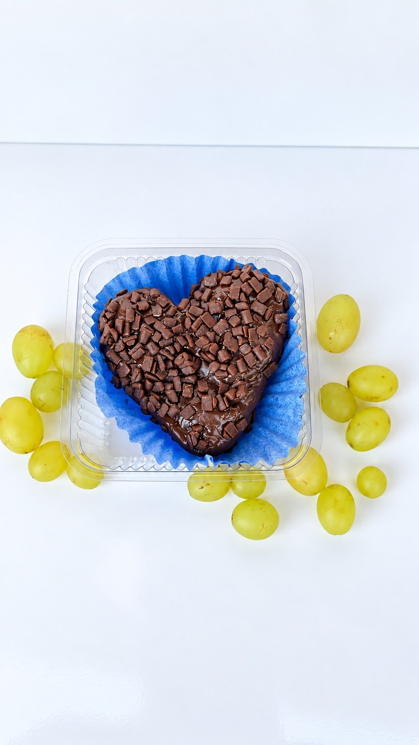 Coxinha de Chocolate com Uvas Verdes